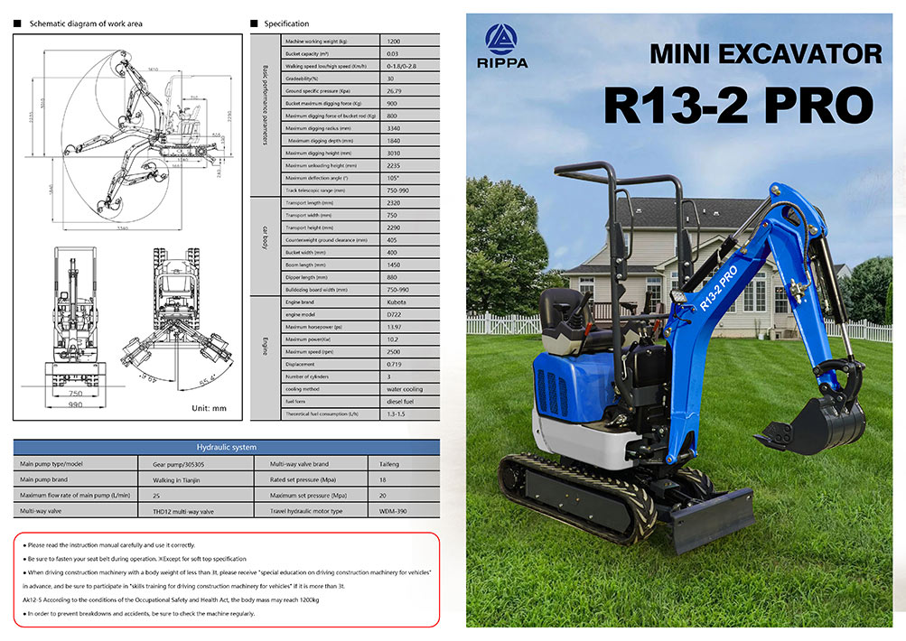mini excavator for rent
