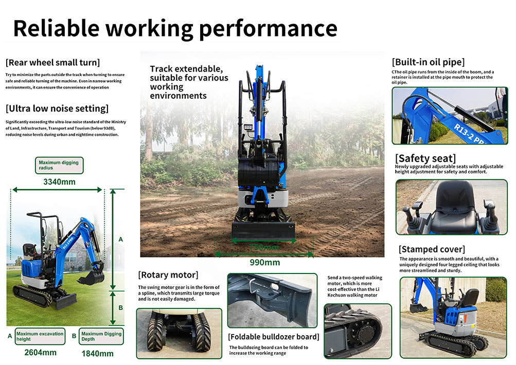 miniature excavator