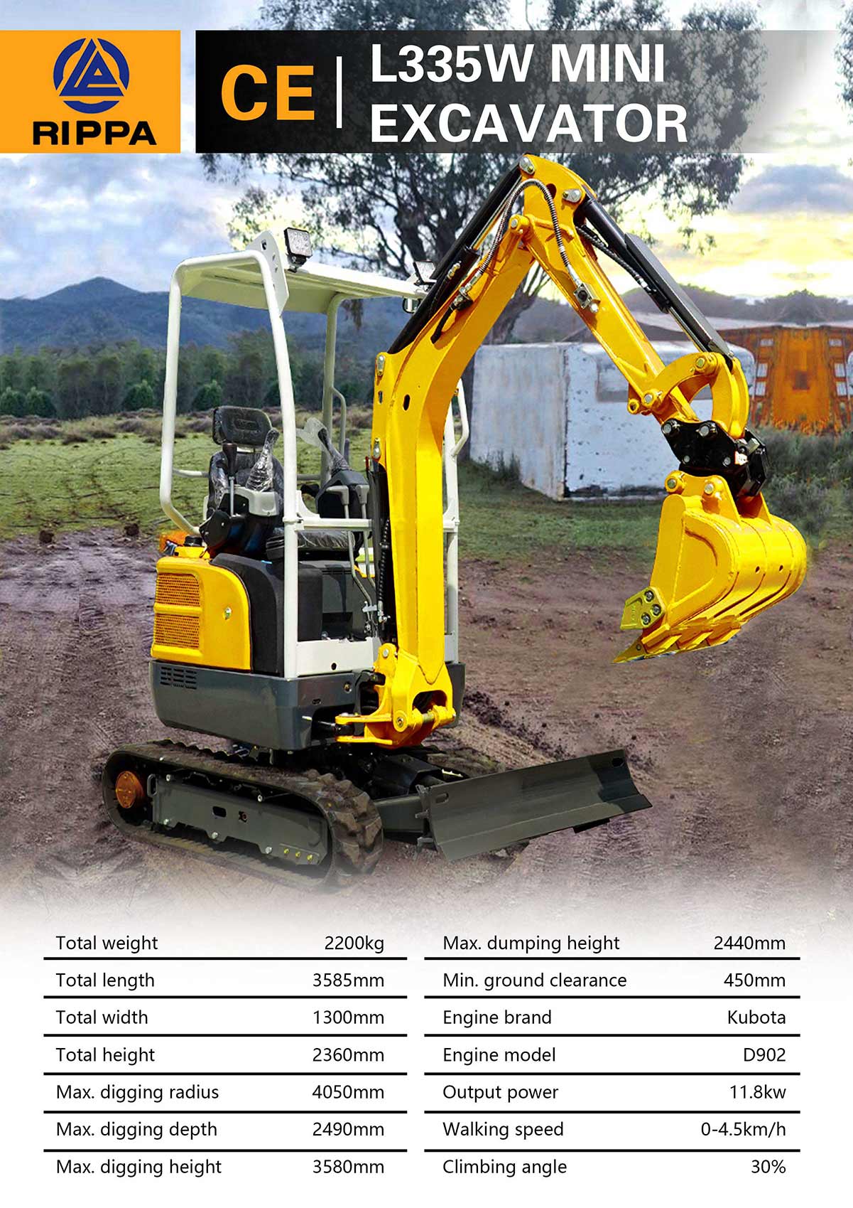 excavator for sale in china