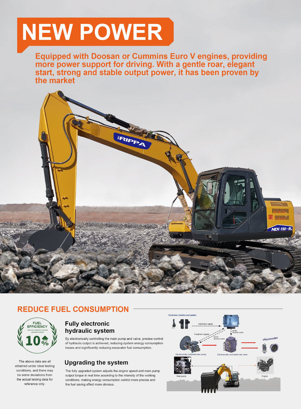 15 ton large excavator price