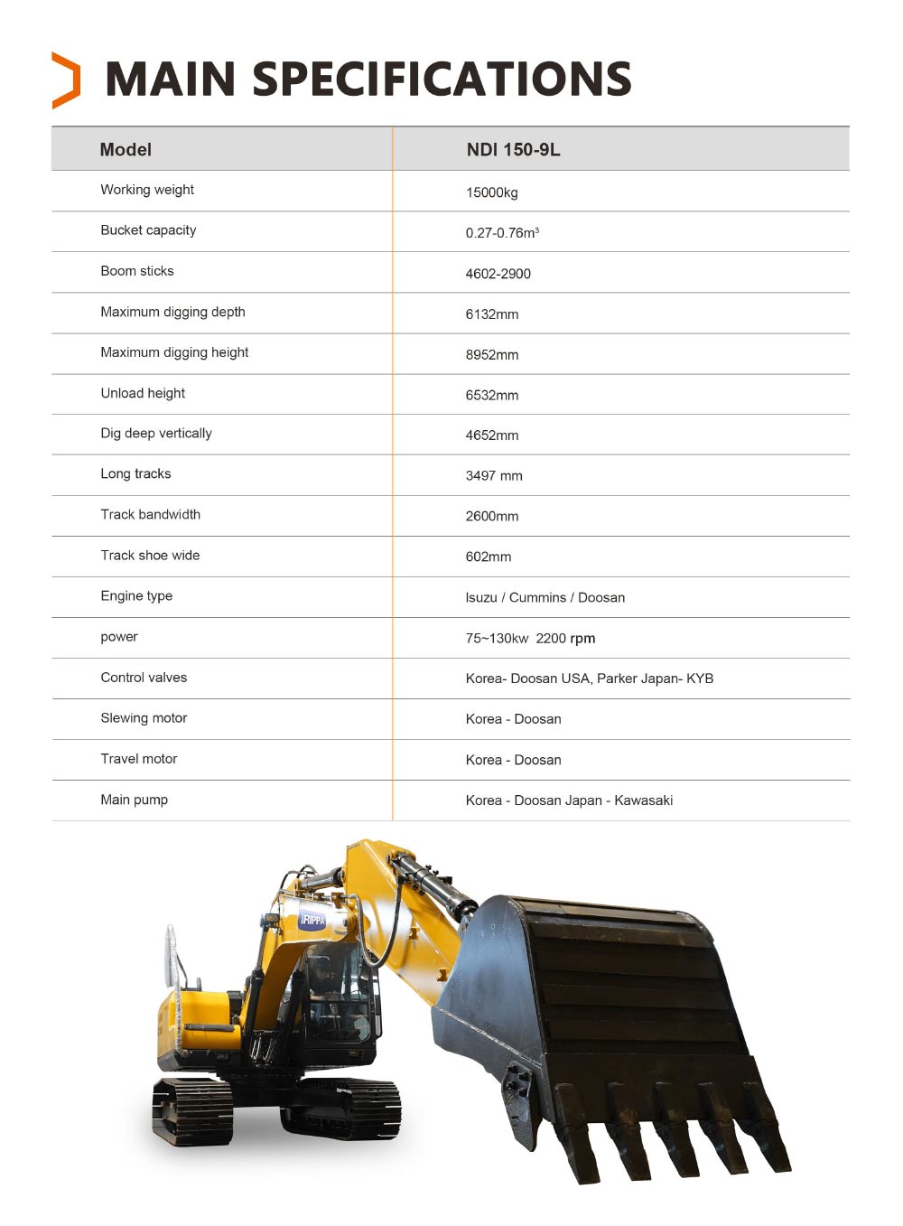 big excavator for sale